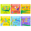 Roald Dahl Early Learning Pre-School 6 Baby Board Books Collection Set(Shapes, Words, Colours, Opposites, ABC & 123)