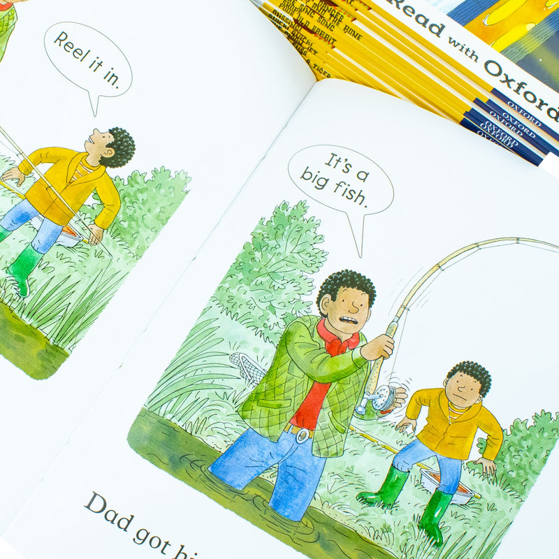 Biff Chip And Kipper Stage 2 Read With Oxford For Age 4 School Early Learners - 16 Books Collectio..