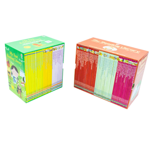 Usborne Very First Reading Library 100 Books Collection Set School Reading Pack Age 3 & 4+