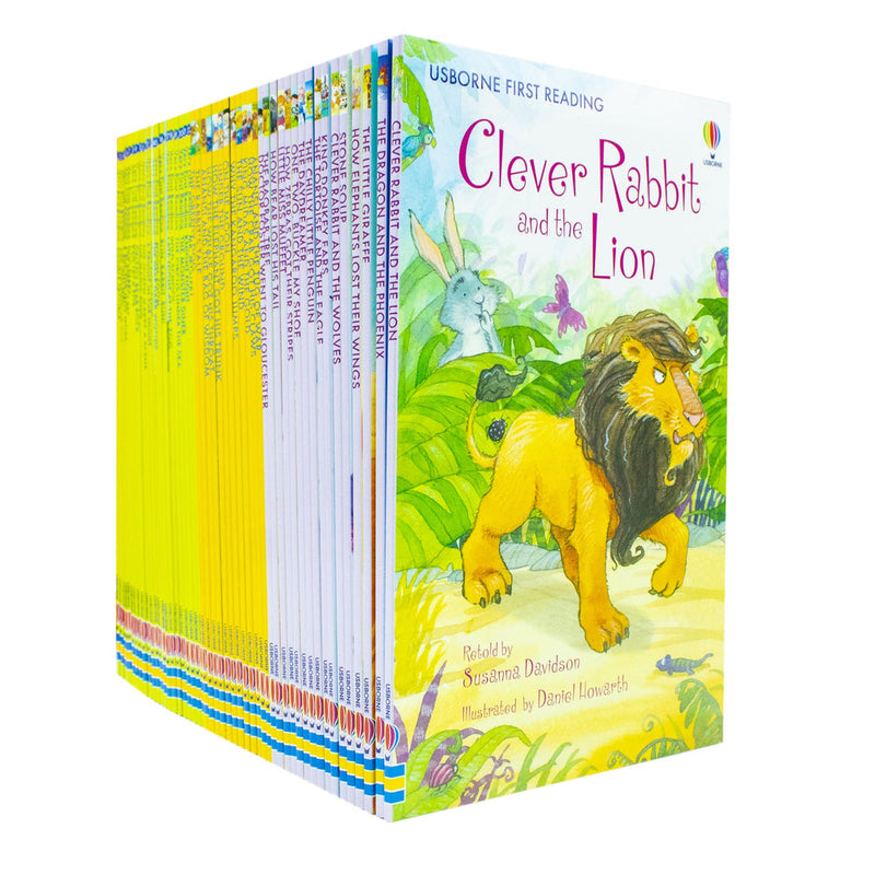 Usborne Very First Reading Library 100 Books Collection Set School Reading Pack Age 3 & 4+