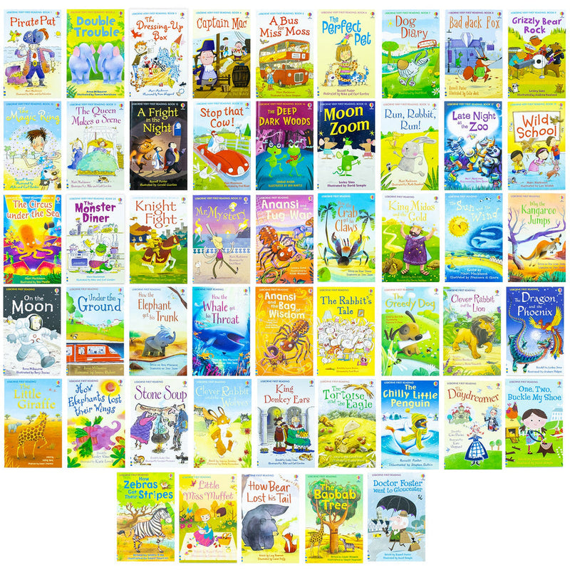 Usborne Very First Reading Library 100 Books Collection Set School Reading Pack Age 3 & 4+