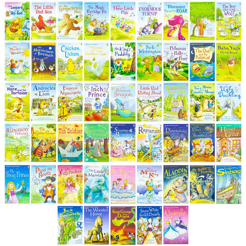 Usborne Very First Reading Library 100 Books Collection Set School Reading Pack Age 3 & 4+