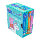 Peppa's Magical Creatures Little Library 4 Story Books Collection Box Set mermaids, unicorns, narwhals, dragons