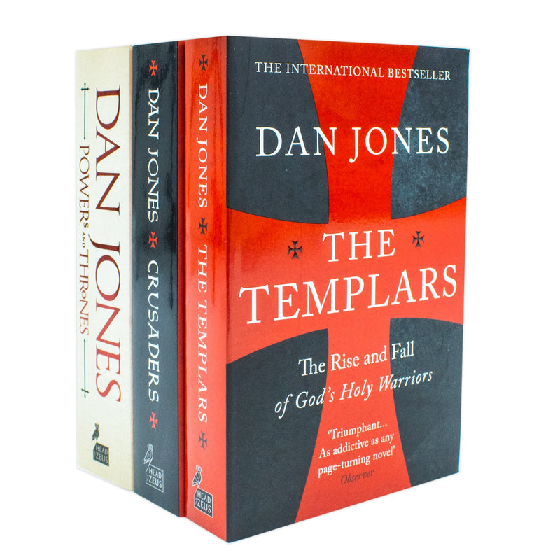 Dan Jones Collection 3 Books Set (The Templars, Crusaders & Powers and Thrones)