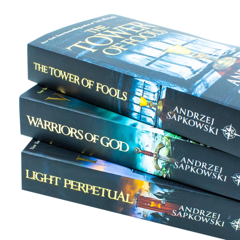 The Hussite Trilogy 3 Books Collection Set by Andrzej Sapkowski (The Tower of Fools, Warriors of God, Light Perpetual)