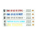 Karen M McManus 5 Books Collection Set (The Cousins, Two can keep a secret, One Of Us Is Lying, One Of Us Is Next, One Of Us Is Back)