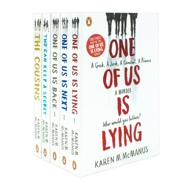 Karen M McManus 5 Books Collection Set (The Cousins, Two can keep a secret, One Of Us Is Lying, One Of Us Is Next, One Of Us Is Back)