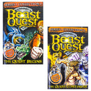 Beast Quest: The Quest Begins and the Quest Continues 6 Story Collection - 2 Books Set