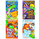 Dino Dad Series 4 Books Collection Set By Andy Day (Dino Dad, Ice Age, Big School Talent Show, Mystery of the Missing Egg)