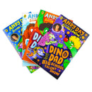 Dino Dad Series 4 Books Collection Set By Andy Day (Dino Dad, Ice Age, Big School Talent Show, Mystery of the Missing Egg)