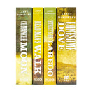 Lonesome Dove Series 4 Books Collection by Larry McMurtry (Lonesome Dove, Streets of Laredo, Dead Man's Walk and Comanche Moon)