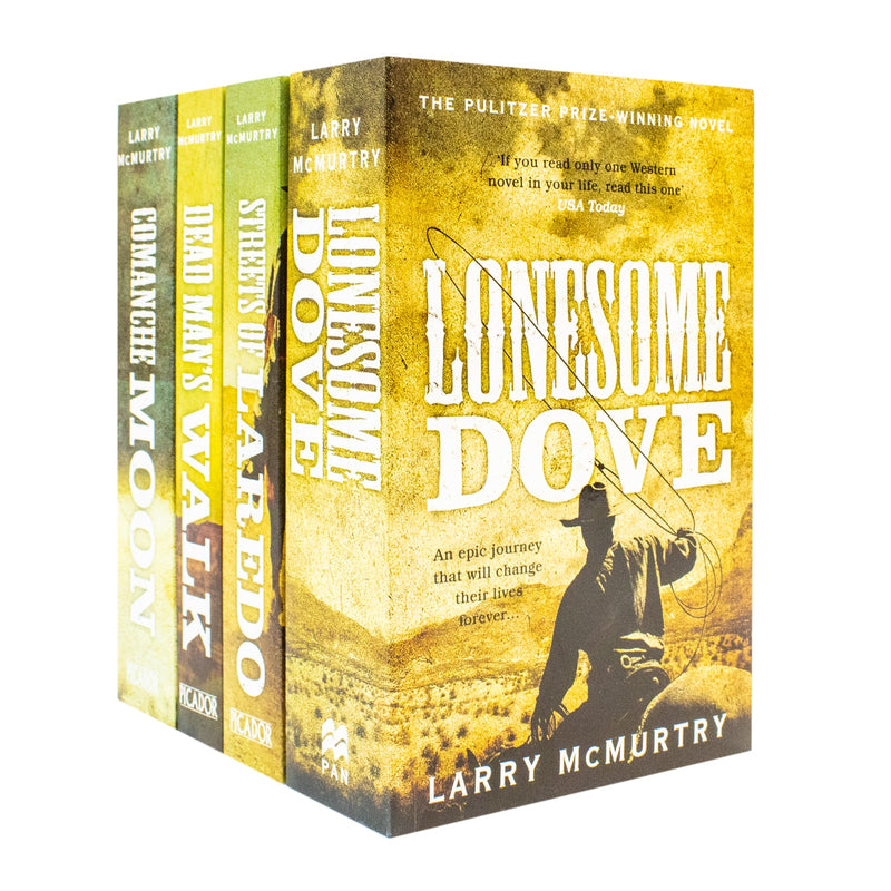 Lonesome Dove Series 4 Books Collection by Larry McMurtry (Lonesome Do