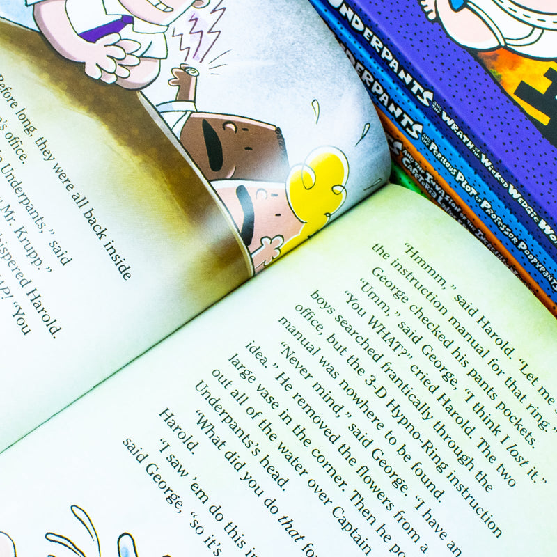 The Captain Underpants Colossal Color 5 Books Collection Set by Dav Pilkey