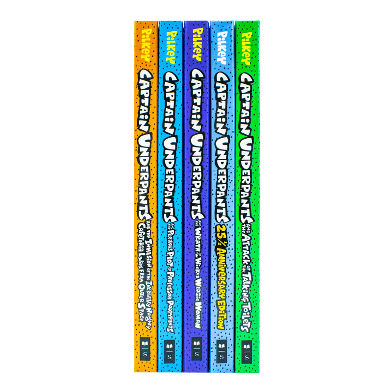 The Captain Underpants Colossal Color 5 Books Collection Set by Dav Pilkey