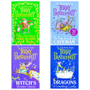 Terry Pratchett: Children's Circle Stories 4 Books Collection Set (Dragons at Crumbling Castle, The Witch's Vacuum Cleaner, Father Christmas's Fake Beard and The Time-travelling Caveman)