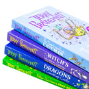 Terry Pratchett: Children's Circle Stories 4 Books Collection Set (Dragons at Crumbling Castle, The Witch's Vacuum Cleaner, Father Christmas's Fake Beard and The Time-travelling Caveman)