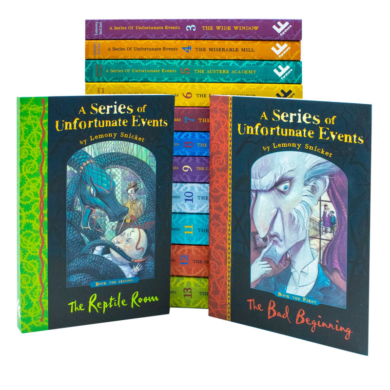 A Series Of Unfortunate Events 13 Lemony Snicket Books Set