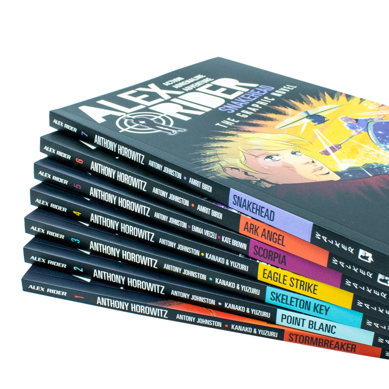 Alex Rider Collection 7 Graphics Books Set By Anthony Horowitz