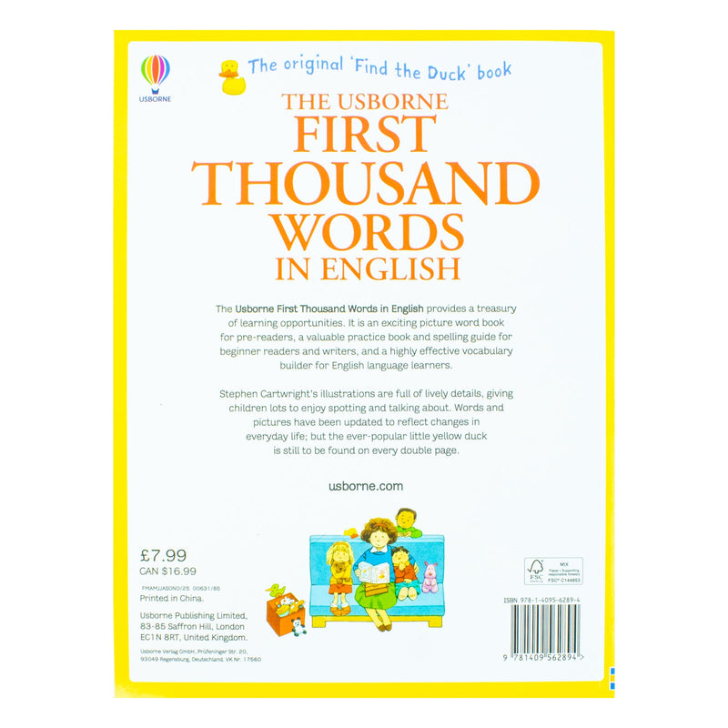 Usborne My First Thousand Words In English Books Paperback