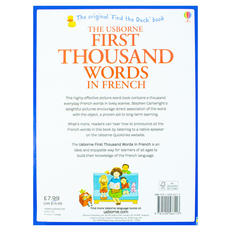 Usborne My First Thousand Words  In French