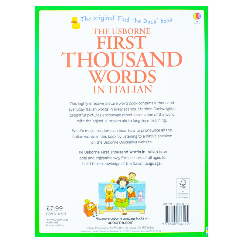 Usborne My First Thousand Words in Italian