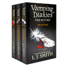 Vampire Diaries The Return 3 Books Set By L J Smith - Book 5 To 7 - Nightfall Shadow Souls Midnight