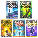 Robin Hood Series 5 Books Collection Set by Robert Muchamore (Hacking, Heists & Flaming Arrows | Piracy, Paintballs & Zebras | Jet Skis, Swamps & Smugglers | Drones, Dams & Destruction | Ransoms, Raids and Revenge)