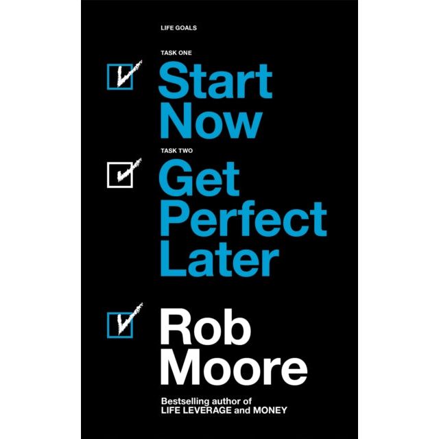 Thinking, Fast and Slow By Daniel Kahneman & Start Now. Get Perfect Later by Rob Moore 2 Books Collection Set