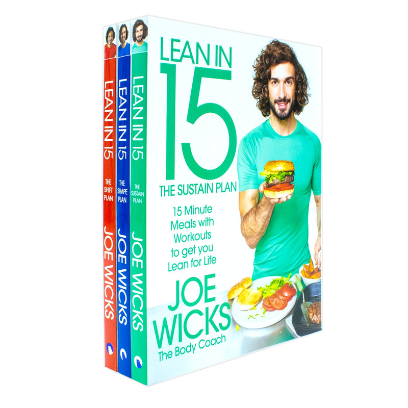 Lean In 15 Collection Joe Wicks 3 Books Set Lean In 15 - The Shift Plan Lean In 15 - The Shape Pla..