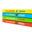 The Twitchers Series 4 Books Collection Set (Twitch, Spark, Clutch & Feather) by M G Leonard