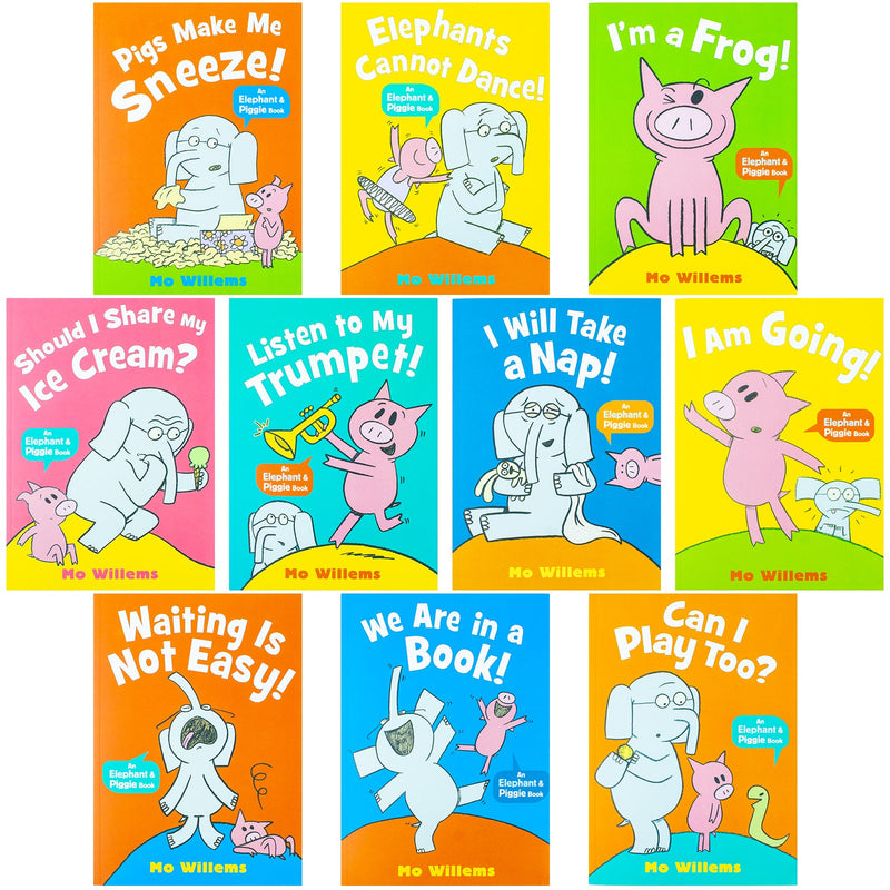 Elephant and Piggie, Best Friends for Ever! 10 Books Collection Set