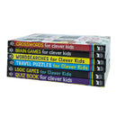 Brain Games Clever Kids 6 Books Collection Set (Brain Games, Travel Puzzle, Crosswords, Logic Games, WordSearches & Quiz Book)