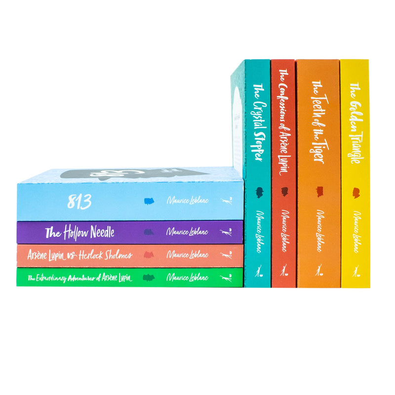The Complete Collection of Arsène Lupin 8 Books Box Set by Maurice LeBlanc (Herlock Sholmes, The Confessions, The Crystal Stopper, The Confessions of Arsene Lupin & More)