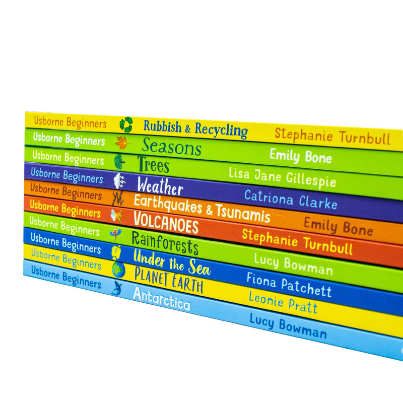 Usborne Beginners Our World Series 10 Books Collection Box Set (Planet Earth, Weather, Trees, Under the Sea, Volcanoes)