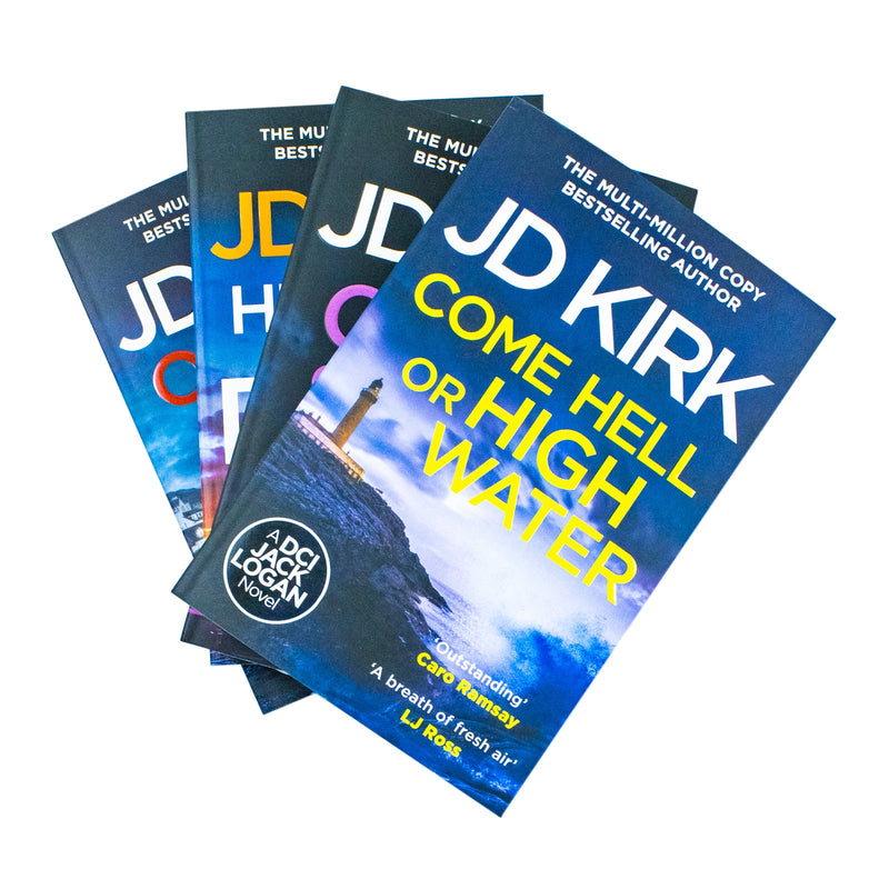 DCI Logan Crime Thrillers 13-16: 4 Books Collection Set By JD Kirk (Come Hell or High Water, City of Scars, Here Lie the Dead & One For the Ages)