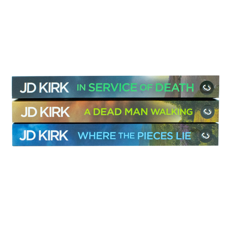DCI Logan Crime Thrillers 17-19 3 Books Collection Set by JD Kirk (In Service of Death, Where the Pieces Lie, A Dead Man Walking)