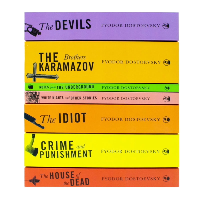 Selected Works of Fyodor Dostoevsky 7 Books Collection Set