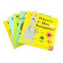 Felt Flaps and the Mirror 5 Books By Ingela P Arrhenius (Where's Mr Duck, Where's Mr Lion, Where's Mrs Kangaroo, Where's Mrs Hen, Where's Mrs Zebra)