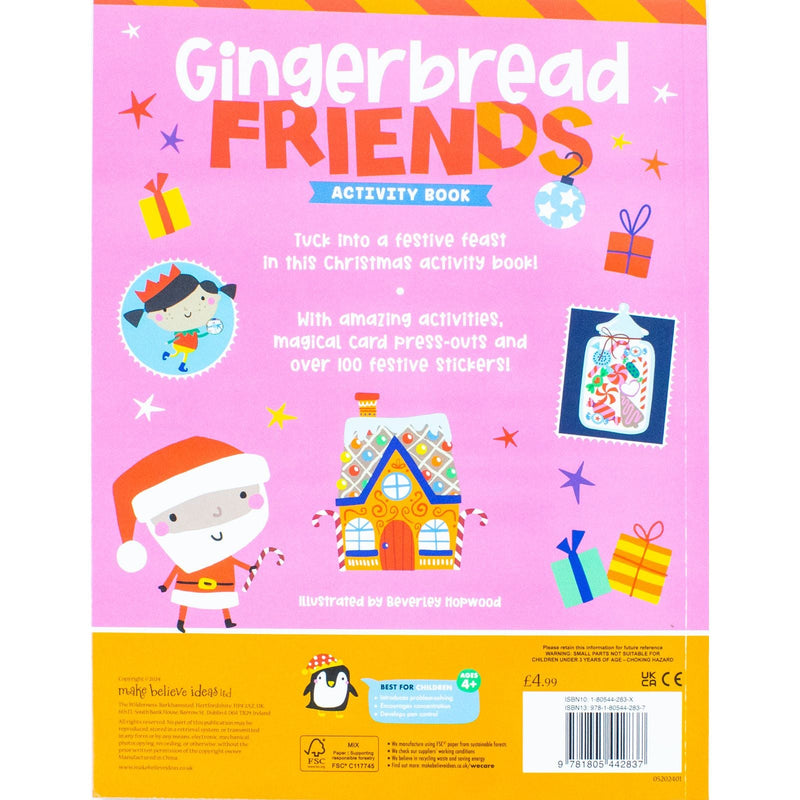 Children Christmas Activity Book Collection 6 Books Set (Reindeer Express Christmas, Jolly Santa Christmas, Polar Party Christmas, Gingerbread Friends Christmas, Elf Adventure Christmas, Magic Workshop Christmas)