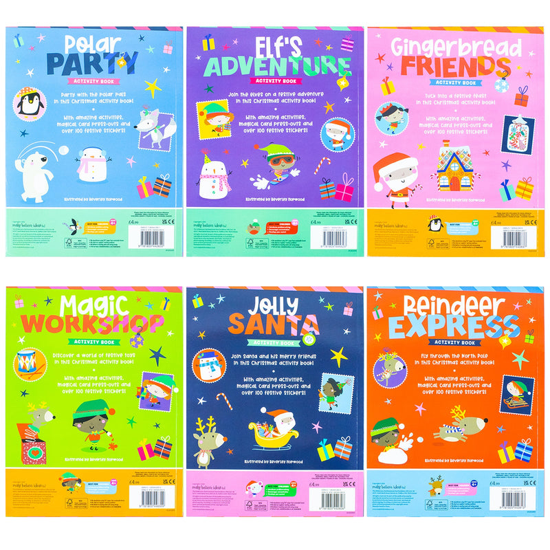 Children Christmas Activity Book Collection 6 Books Set