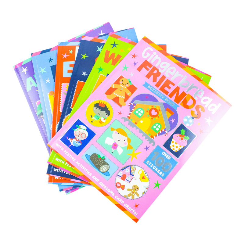 Children Christmas Activity Book Collection 6 Books Set