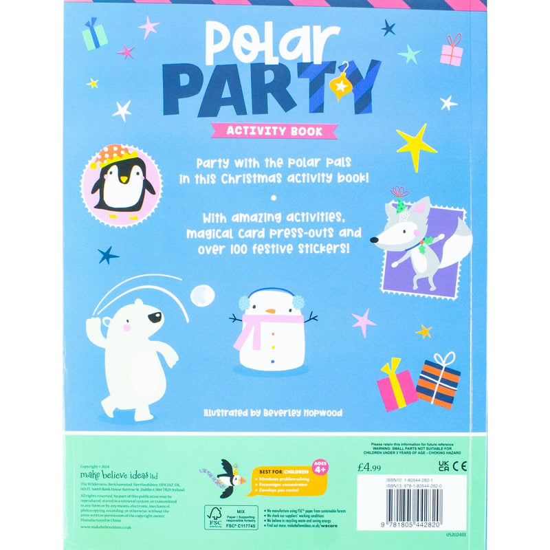 Children Christmas Activity Book Collection 6 Books Set (Reindeer Express Christmas, Jolly Santa Christmas, Polar Party Christmas, Gingerbread Friends Christmas, Elf Adventure Christmas, Magic Workshop Christmas)