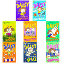 Daisy And The Trouble Series Collection 8 Books Set by Kes Gray (Chocolate, School Trips, Nature, Christmas, Unicorns, London, Space, Shopping)
