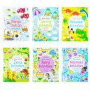 Usborne Wipe Clean Activities 6 Books Collection Set by Kirsteen Robson – Dinosaur, Mermaid & Fun Educational Activity Collection for Kids