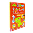 Big Stickers for Toddler Hands (Set of 4 Activity Books) (Animals, Dinosaurs, First Words, Things That Go)