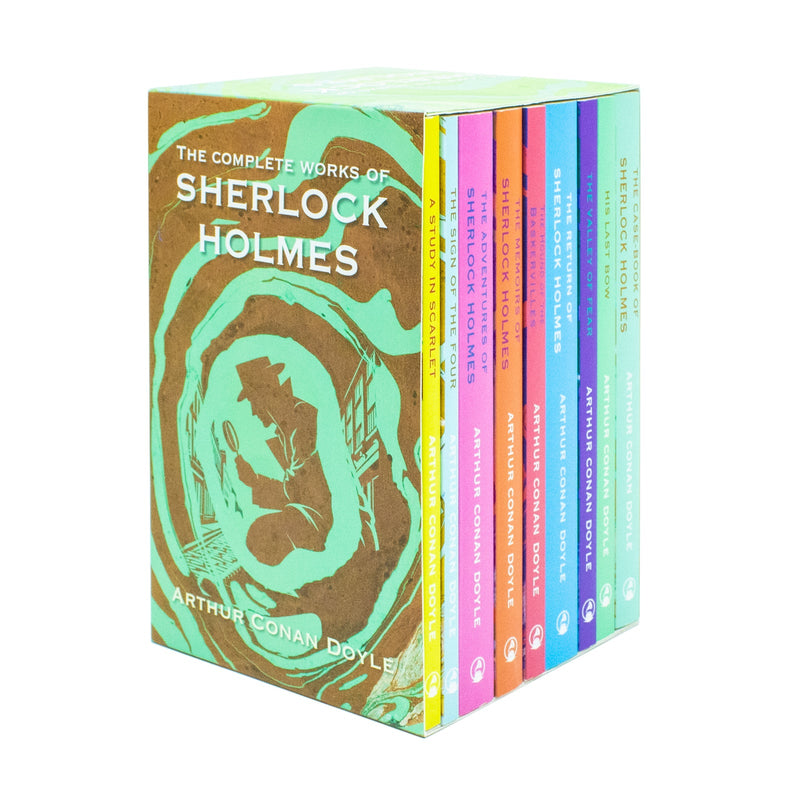 The Complete Works of Sherlock Holmes by Arthur Conan Doyle 9 Books Collection Set