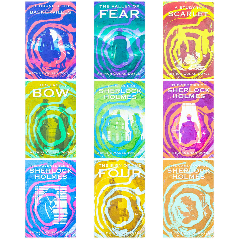 The Complete Works of Sherlock Holmes by Arthur Conan Doyle 9 Books Collection Set