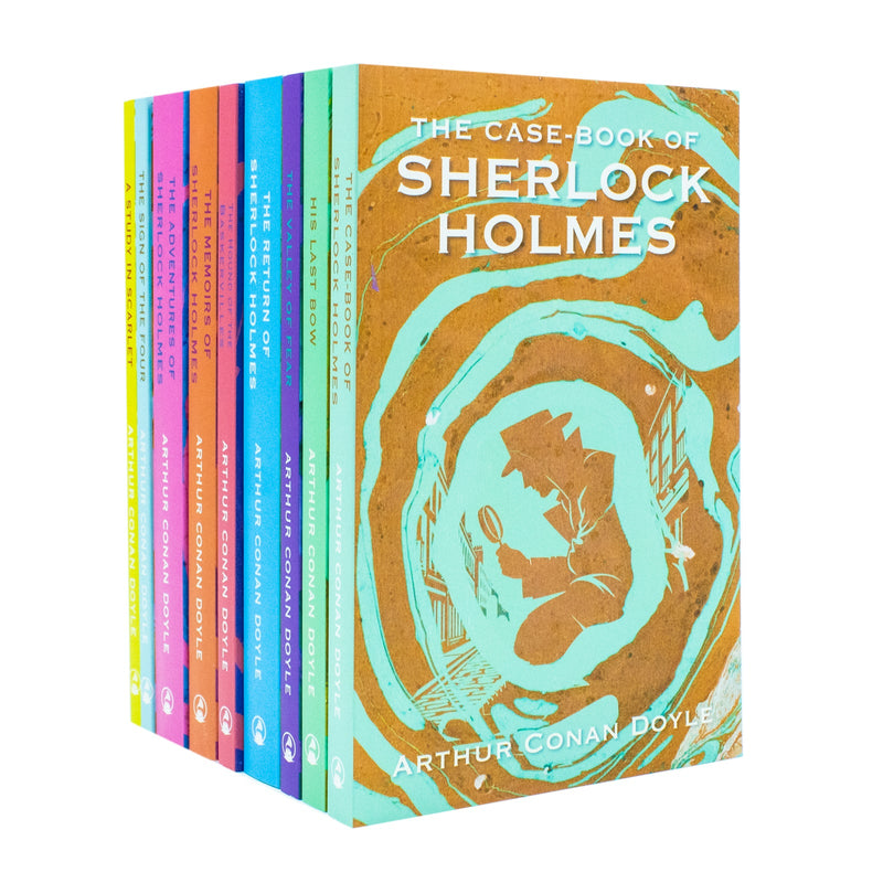 The Complete Works of Sherlock Holmes by Arthur Conan Doyle 9 Books Collection Set
