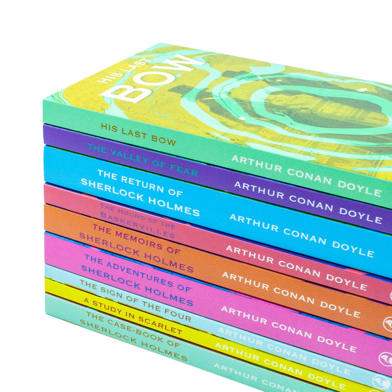 The Complete Works of Sherlock Holmes by Arthur Conan Doyle 9 Books Collection Set