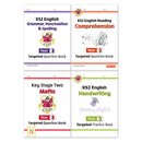 CGP KS2 Year 3 Workbook Bundle – Ages 7-8 (Grammar Punctuation and Spelling, Reading Comprehension, Handwriting, Maths)